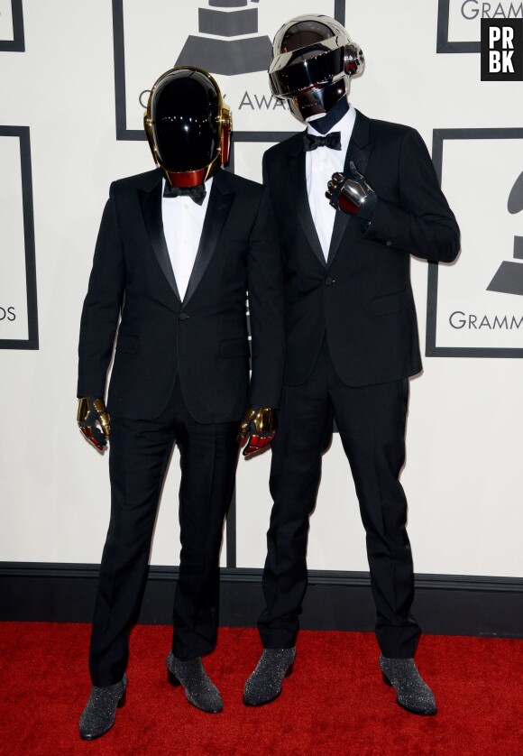 Daft Punk aux Grammy Awards 2014, le 26 janvier 2014 à Los Angeles