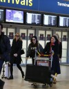 Kristen Stewart a atterri à l'aéroport de Roissy, le 3 février 2014 à Paris