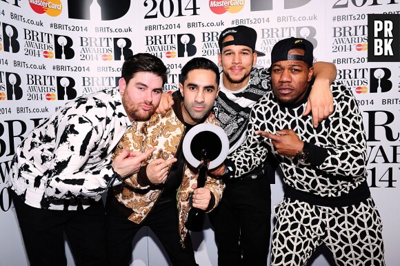 Rudimental gagnants aux Brit Awards 2014 le 19 février à Londres
