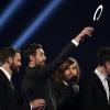 Bastille gagnants au Brit Awards 2014 le 19 février à Londres