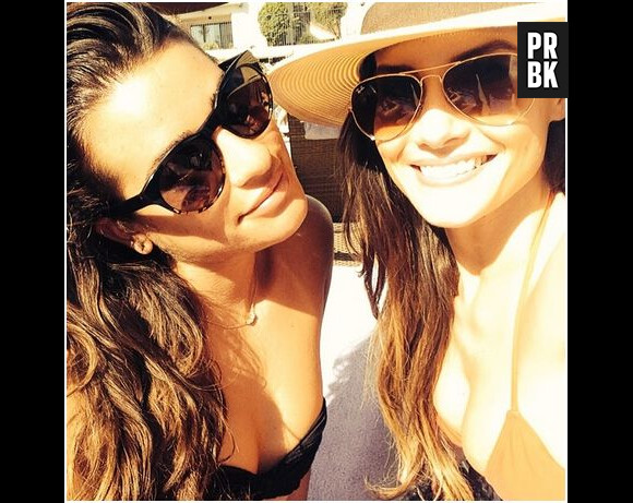 Lea Michele prend la pose au soleil, le 16 février 2014 sur Instagram