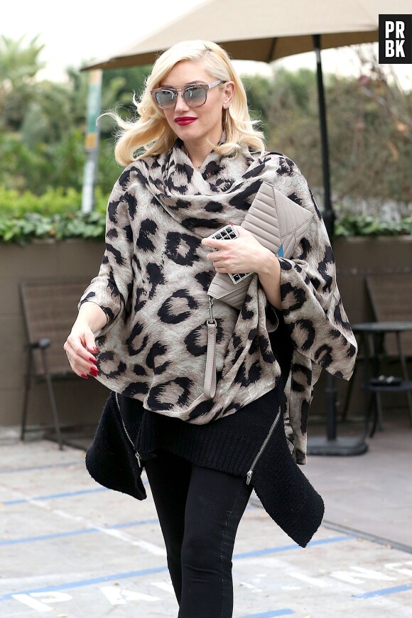 Gwen Stefani : une femme enceinte stylée, le 7 janvier 2014 à Los Angeles