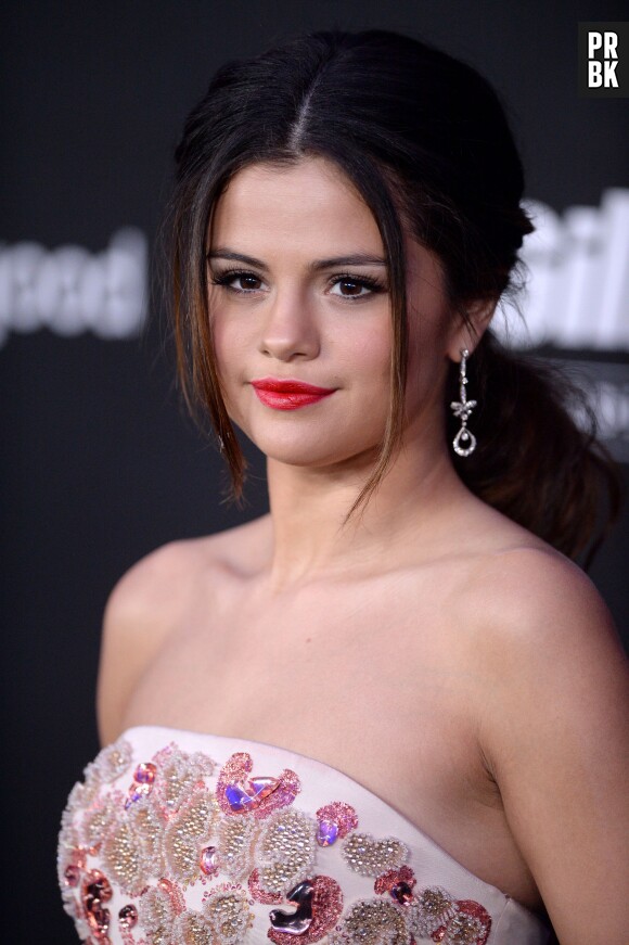 Selena Gomez lors d'un gala organisé par l'UNICEF le 27 février 2014