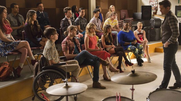 Glee saison 5 : retrouvailles et hommage à Finn sur les photos de l'épisode 100