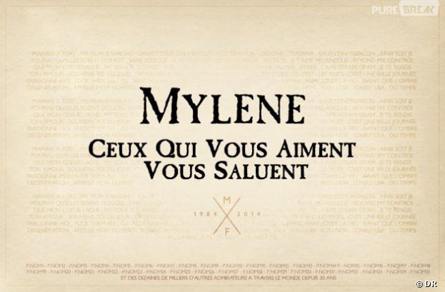 Mylène Farmer : fin mars 2014, les fans de la chanteuse publieront un message dans Libération pour ses 30 ans de carrière