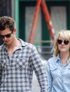 Emma Stone et Andrew Garfield en couple dans les rues de New York, le 31 mai 2013
