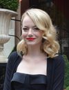 Emma Stone glamour à Paris, le 3 octobre 2012