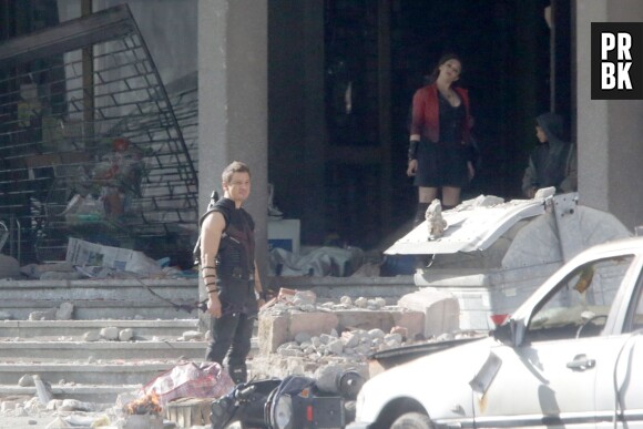 The Avengers 2 : Hawkeye sur le tournage