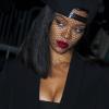 Rihanna au défilé Givenchy pendant la Fashion Week de Paris, le 2 mars 2014