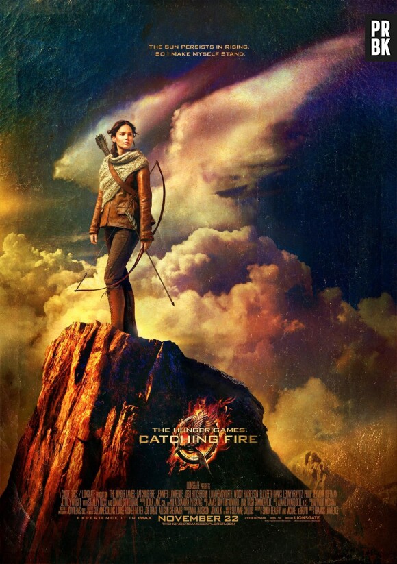 Jennifer Lawrence sur un poster d'Hunger Games 2
