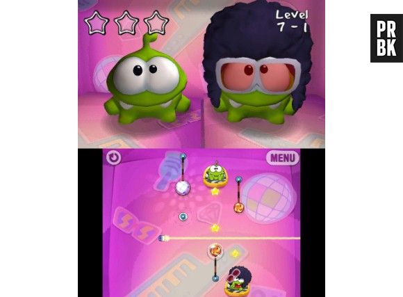 Cut The Rope 3 en 1 sur 3DS