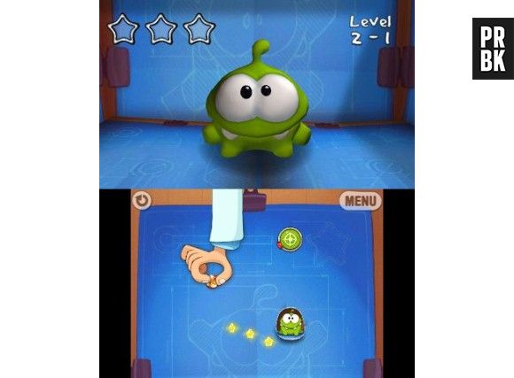 Cut The Rope 3 en 1 sur 3DS