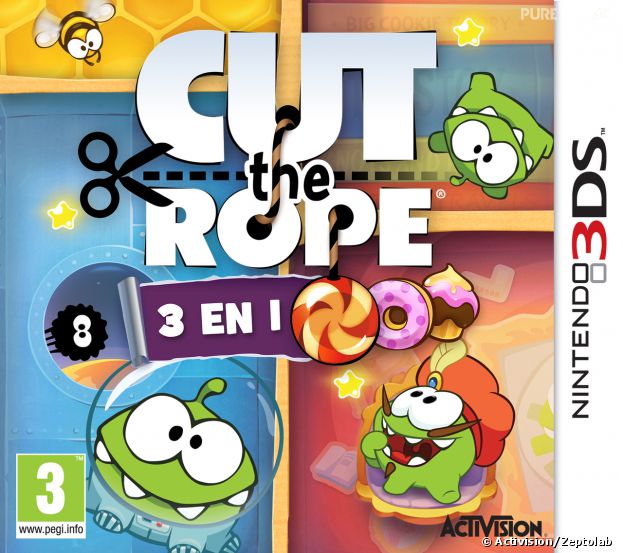 Cut The Rope 3 en 1 sur 3DS