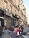 Maitre Gims : inauguration de sa boutique Vortex rue Tiquetonne à Paris, le 16 avril 2014
