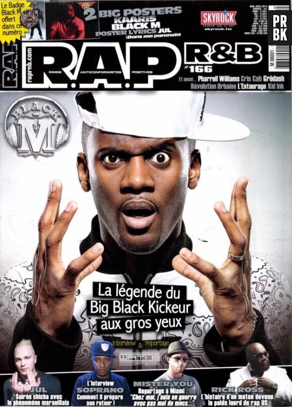 Black M en Une du magazine Rap R&B de mars-avril 2014