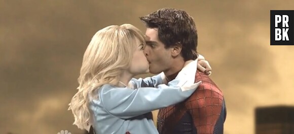 Emma Stone et Andrew Garfield : utilisent des doublures pour s'embrasser
