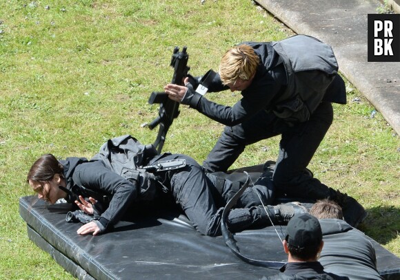 Hunger Games 3 : Josh Hutcherson face à Jennifer Lawrence à Noisy le Grand le 14 mai 2013