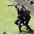 Hunger Games 3 : Josh Hutcherson sur le tournage à Noisy le Grand le 14 mai 2013