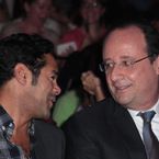Jamel Debbouze et François Hollande complices au Trophée Culture & Diversité