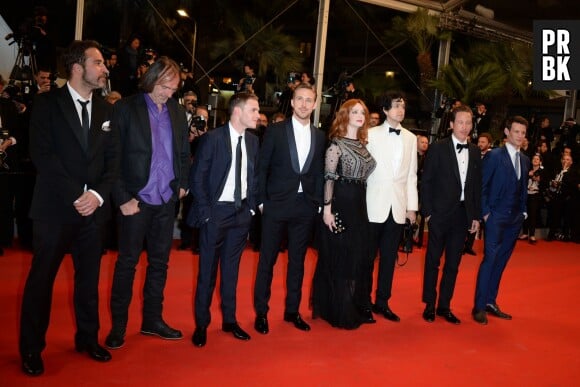 Ryan Gosling et l'équipe de Lost River, le 20 mai 2014 sur le tapis rouge de Cannes