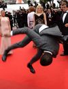 Brahim Zaibat fait le show sur le tapis rouge de Cannes, le 19 mai 2014