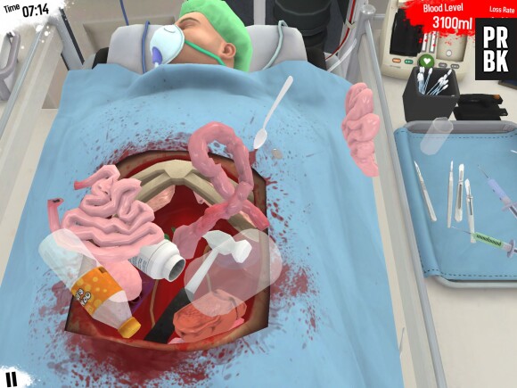 Surgeon Simulator : les tripes à l'air sur iPad