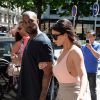 Kim Kardashian et Kanye West en visite à Paris avant leur mariage
