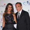 Karine Ferri et Eva Longoria se sont rencontrées par l'intermédiaire de Nikos Aliagas pour l'association Grégory Lemarchal, ici au Global Gift Gala à Paris, le 12 mai 2014