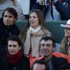 Hilary Swank et son compagnon à Roland Garros pour soutenir Gaël Monfils en quart de finale, le 4 juin 2014