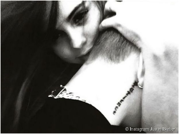 Justin Bieber et Selena Gomez câlins sur une photo postée le 11 juin 2014 sur Instagram