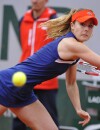  Aliz&eacute;e Cornet &eacute;change des balles &agrave; Roland Garros, le 28 mai 2014 