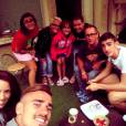  Antoine Griezmann avec ses proches avant le d&eacute;part pour le Mondial 2014 