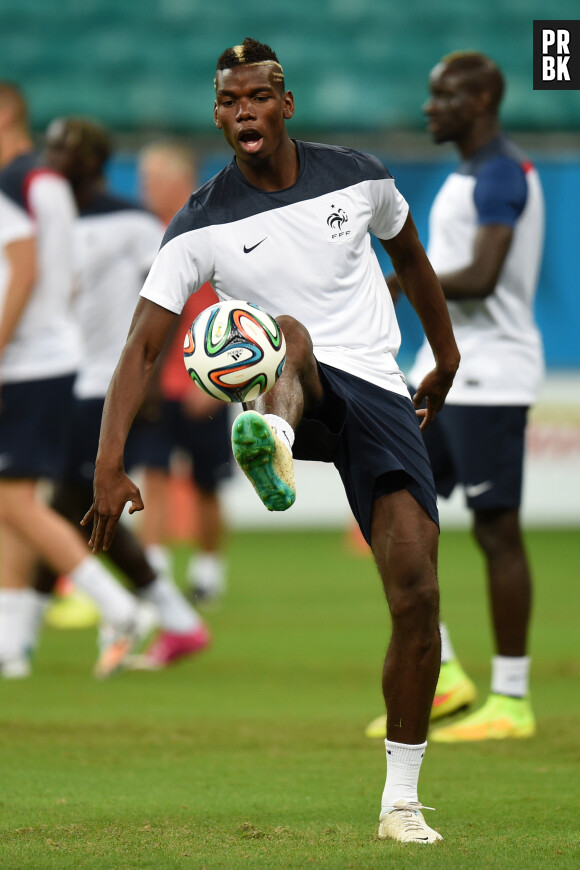 Paul Pogba pendant France VS Norvège, le 27 mai 2014 au Stade de France