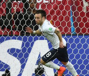 Mathieu Valbuena pendant le match de la France face à la Suisse, le 20 juin dans le cadre du Mondial 2014