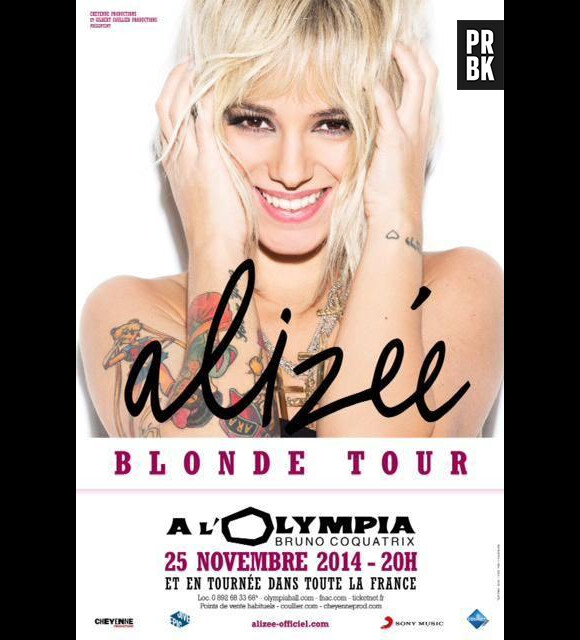 Alizée en pleine promotion de son album "Blonde"