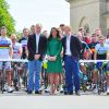 Kate Middleton, Prince William et Prince Harry ont donné le coup d'envoi du Tour de France, le 5 juillet 2014