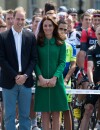  Kate Middleton, Prince William et Prince Harry durant la c&eacute;r&eacute;monie du coup d'envoi du Tour de France, le 5 juillet 2014 