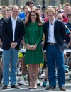  Kate Middleton, Prince William et Prince Harry ont donn&eacute; le coup d'envoi du Tour de France 2014, le 5 juillet 