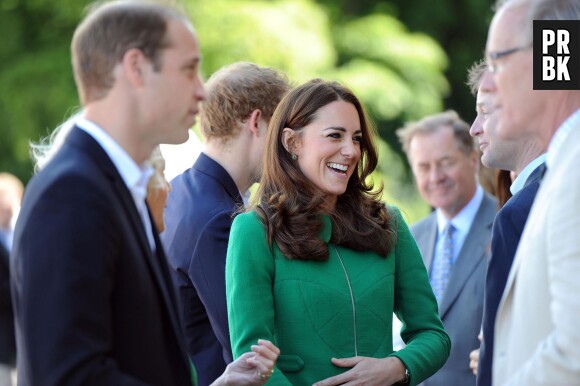 Kate Middleton et Prince William durant la cérémonie du coup d'envoi du Tour de France, le 5 juillet 2014