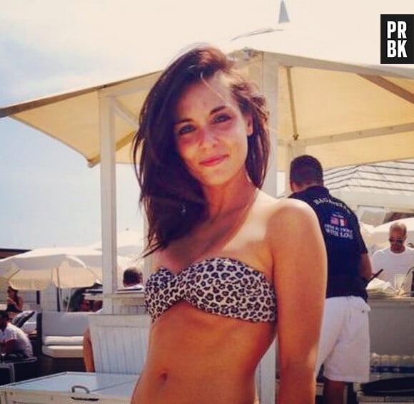Priscilla Betti en bikini à Saint-Tropez, le 2 août 2014