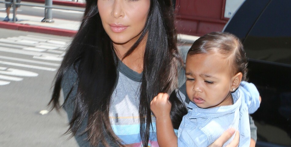  Kim Kardashian avec sa fille North &amp;agrave;&amp;nbsp;Burbank, le 7 ao&amp;ucirc;t 2014 