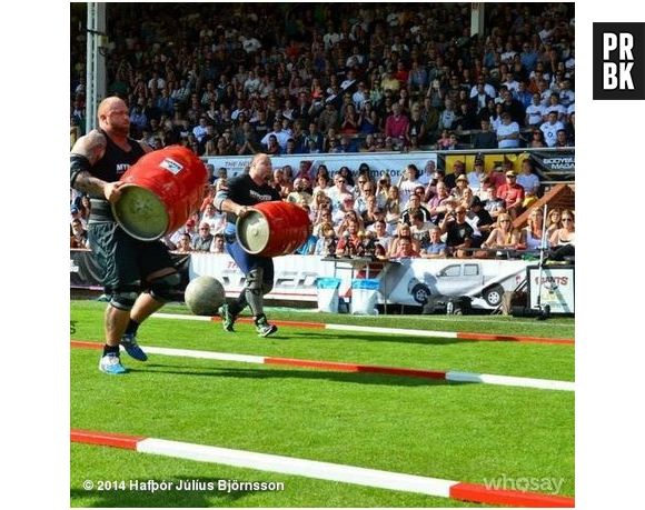 Hafthor Julius Bjornsson : La Montagne de Game of Thrones en plein effort pendant le concours de l'homme le plus fort d'Europe