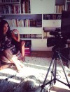  Gyselle Soares durant une interview sur Instagram 