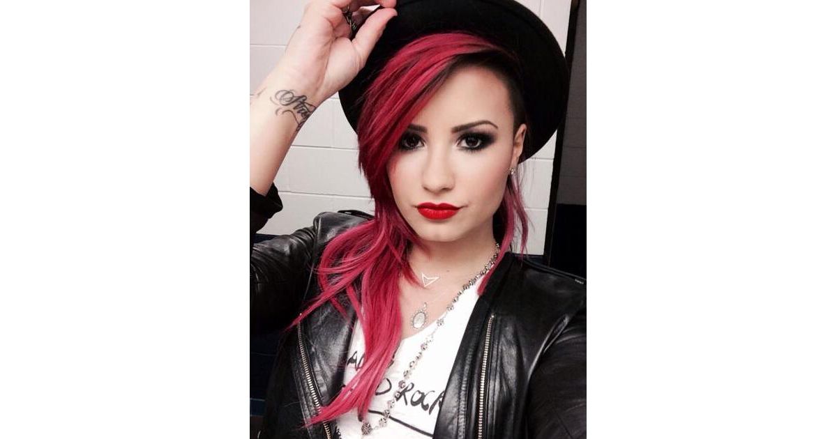  Demi  Lovato  a abandonn  sa couleur de cheveux  rose Purebreak