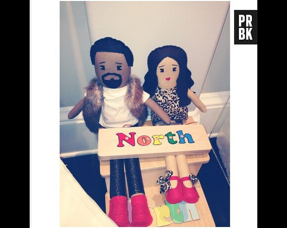 Kim Kardashian et Kanye West en poupées pour North