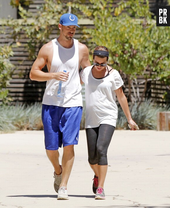 Lea Michele et Matthew Paetz : en couple pour une séance de sport à Los Angeles, le 13 août 2014