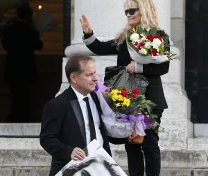 Rising Star : l'enterrement de Gaël Lopes en présence de sa famille, de ses proches et aussi de Faustine Bollaert a eu lieu le 27 octobre 2014 au cimetière du Père Lachaise à Paris