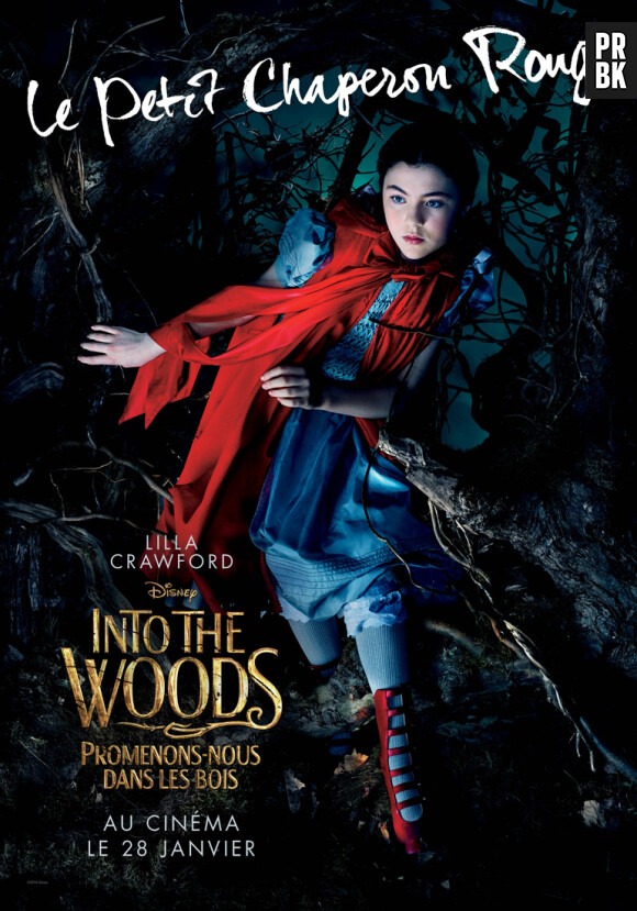 Into the Woods : l'affiche avec Lilla Crawford dans le rôle du Petit Chaperon rouge