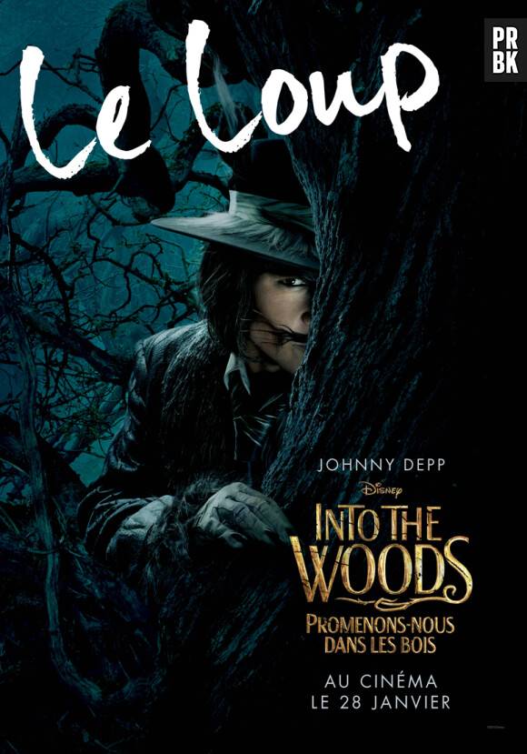 Into the Woods : l'affiche avec Johnny Depp dans le rôle du Loup