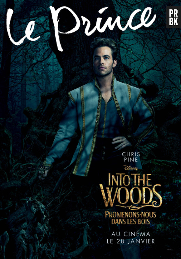 Into the Woods : l'affiche avec Chris Pine dans le rôle du Prince